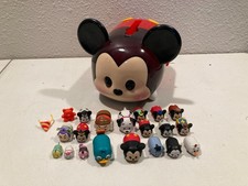 28Disney Tsum Tsum Mickey Mouse Stack N Display Set Carrying Travel Storage Case