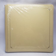 Creative Memories 12x12 Yellow Scrapbook Album w/Gold Trim  Pages - NEW