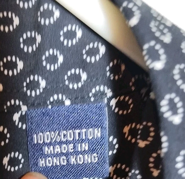 Austin Reed London Men XL Platinum Black Geometric Short Sleeve Button Up Shirt - Image 3 of 4