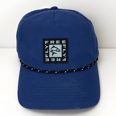 Free Fly Mens Legion Blue SABALO Performance Hat Rope SnapBack Adjustable Fish