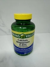 Spring Valley Calcium, Magnesium & Zinc Plus Vitamin D 250 Coated Caplets Bones
