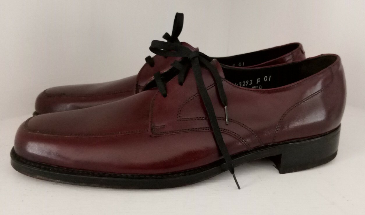 Florsheim Oxfords Lace Up Leather Burgundy Brown … - image 4