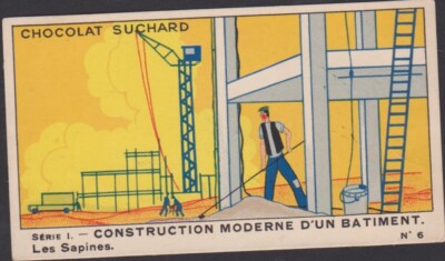 CHROME CHOCOLATE SUCHARD SERIES N°1 - MODERN CONSTRUCTION OF A BUILDING/THE FIR TREES