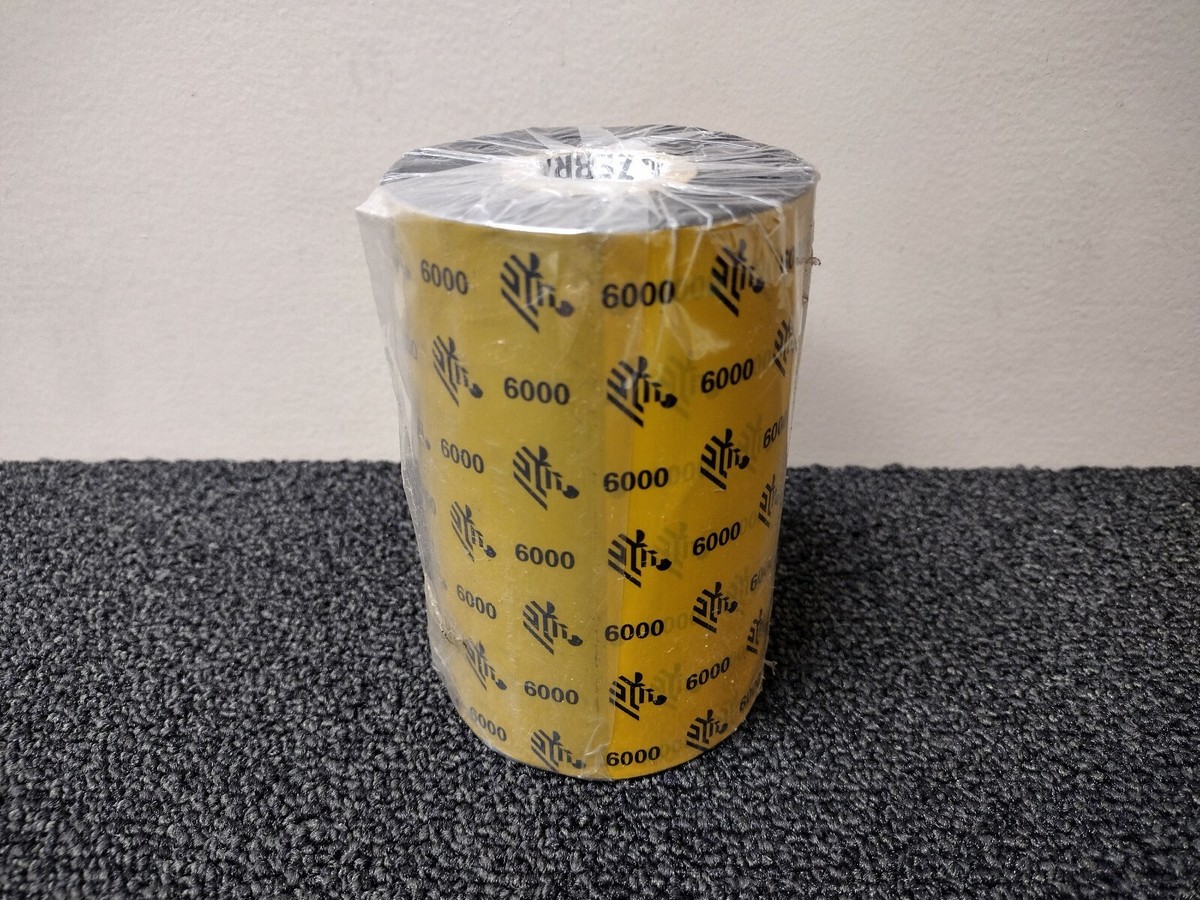 ZEBRA 6000 WAX RIBBON (4.33 ZEBRA 6000 WAX RIBBON (4.33