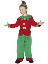 Smiffys Elf Costume Santas Helper Unisex Child Christmas X-Mas Costume 24507