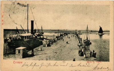 CPA AK TRIESTE Molo San Carlo ITALY (543247)