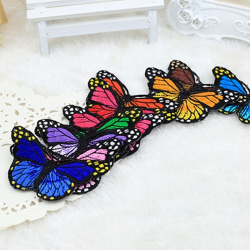 Printing Butterfly Heat Transfer Sticker Clothes Patch Iron On Patche Applique - Picture 4 of 20