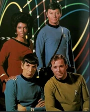 Star Trek Original Series Lot of Five 8x10 Glossy Photo Postcards Leonard Nimoy