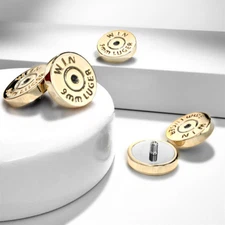 3 Pc 7 MM Bullet Back Casing Internal Threaded Dermal Anchor Heads 14G 