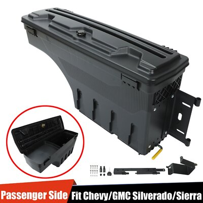 #ad Swing Case Truck Bed Storage Box For 2019 Chevy GMC Silverado Sierra Right Side $93.49