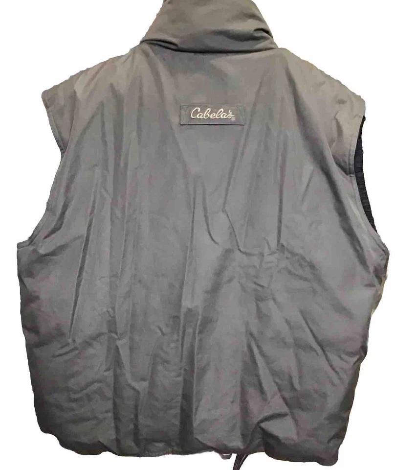 Cabela’s Premier Northern Goose Down Vest Green  Full-Zip + Snaps  L - Изображение 3 из 4