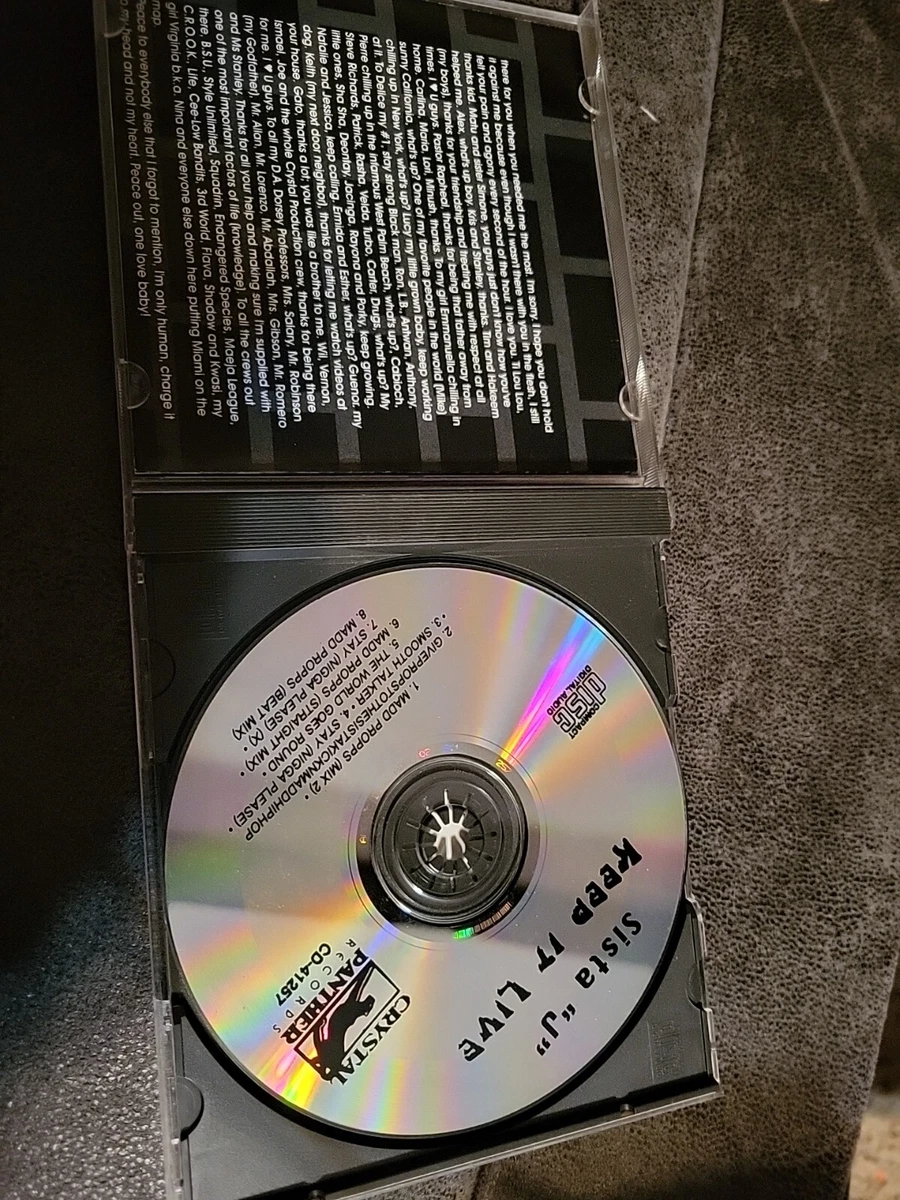 Sista J Keep It Alive CD Crystal Panther Rare Hip Hop Rap
