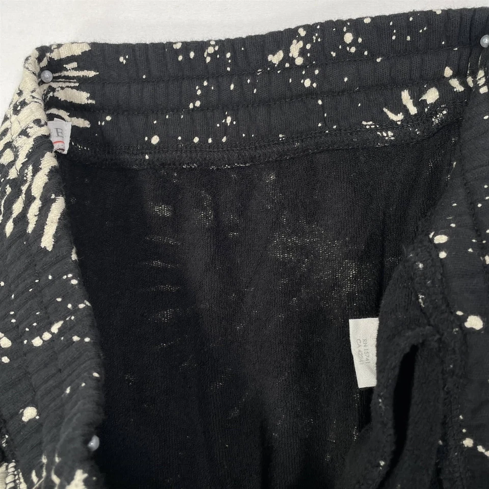 PJ Salvage Lounge Joggers Womens Small Stretch Elastic Waist Black Abstract - Image 4 of 4