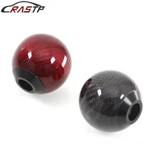 Universal Racing Carbon Fiber Aluminum Manual Car Gear Shift Knob Shifter Lever