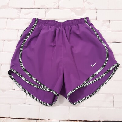 Nike Running Shorts Size XS Elastic Waist Dri-Fit Purple Lined