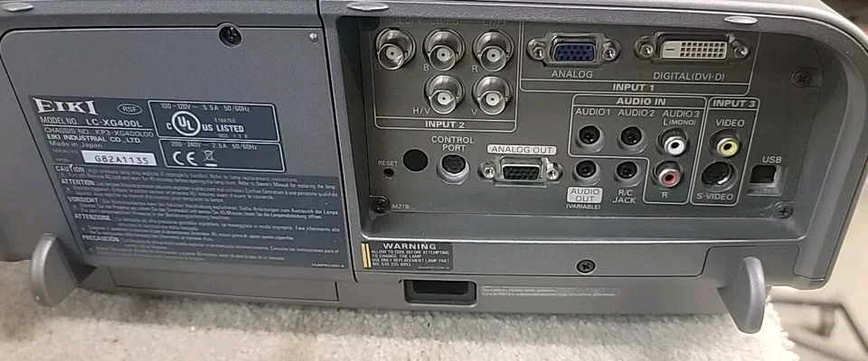 Eiki LC-XG400 3LCD Projector 5000 ANSI Large Venue HD w/Remote - Image 2 of 4