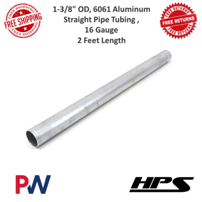 #ad HPS Perfromance Straight Aluminum Tube 16 Gauge 1 3 8quot; 35mm OD 2 Feet Long $32.79