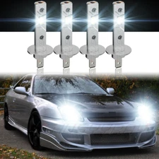 4x H1 For Honda Prelude 1997-2000 2001 LED Headlight High Low Beam Bulbs White