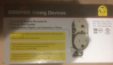 Electrical Outlet Receptacle Tamp Resist Duplex Almond 10 PK Cooper/Eaton TR270A