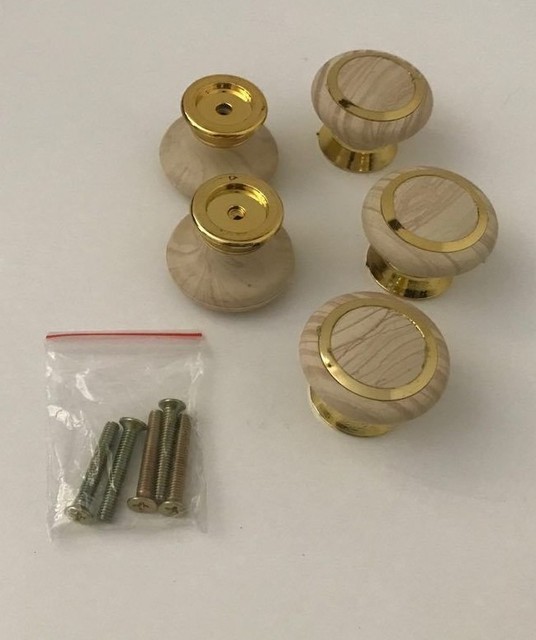 5pc Door wood Handles With Drawer Handle Knob eBay