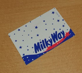 Rare! 1990 MILKY WAY candy Nintendo Super Mario Bros promo sticker NES GB SNES
