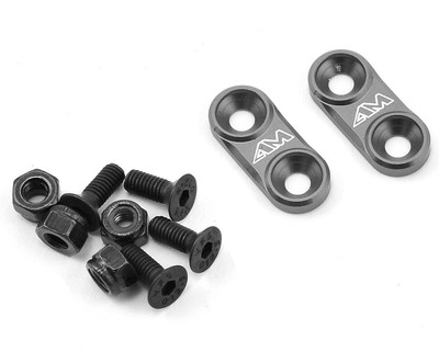 AM Arrowmax Aluminum 1/10 On-Road Wing Mounts (Grey) [AMX-030105]