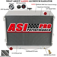 3Row Aluminum Radiator For 1970-1972 Dodge Charger Coronet Plymouth GTX V8 MC375