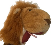 Animal Planet Lion Hand Puppet Plush 10" Lion Head Plush Pretend Play 2008