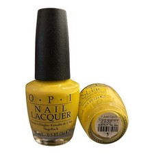 OPI "I Just Can't Cope-acabana" Opaque Bright Yellow Crème Nail Polish 0.5fl oz