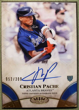 2021 Topps Tier One Christian Pache RC BREAK OUT AUTO /300 Atlanta Braves