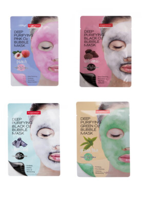 Purederm Deep Purifying Bubble Mask 4 Different Skin care