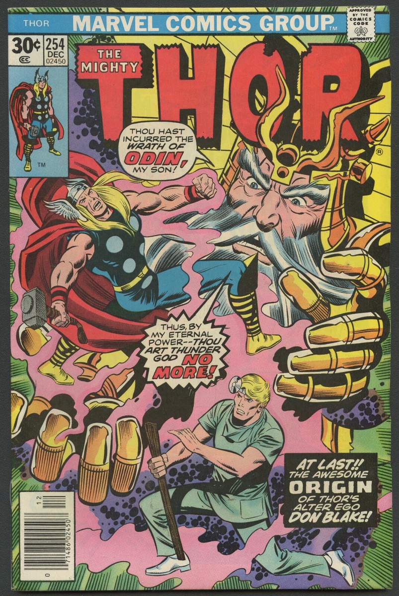 1976 Marvel Comics Thor #254 Thor's Alter Ego Don Blake | eBay