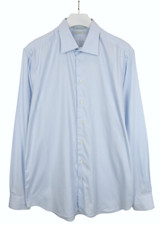 SUITSUPPLY Try On Slim fit Formal Shirt Men's 46.7/ 18L Oxford