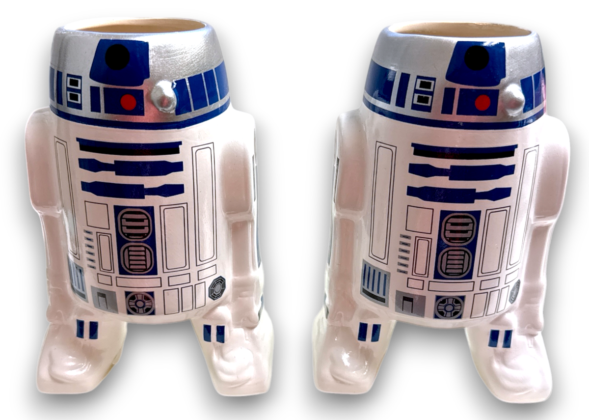 Set Of (2) Two - Star Wars - R2D2 Sculpted Ceramic Mug Zak Design