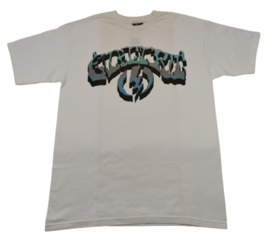 Electric Visual Cream Team White Grey Teal Graphic Discounted Men's SS T-Shirt
