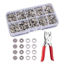 Snaps for Fabric,400 pcs Metal Snap Button Kit with Fastener Pliers No Sewing...