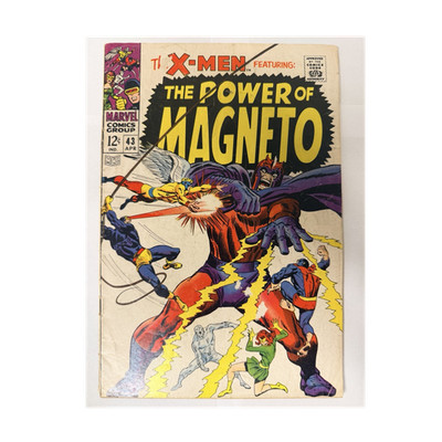 X-Men #43 1968 The Power of Magneto Silver Age Marvel Comics Group READ