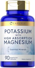 Potassium Magnesium Supplement | 90 Capsules ...