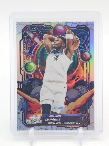 ANTHONY EDWARDS 2025-26 TOPPS CHROME COSMIC PROPULSION REFRACTOR #PRP-15 Q6018