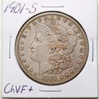 1901-S $1 Morgan Silver Dollar in Choice VF+ Condition #6600