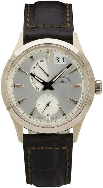 Zeno-Watch Mens Watch - Gentleman Big Date gold plated - 6662-7004Q-Pgr-f3 - Imagen 2 de 2