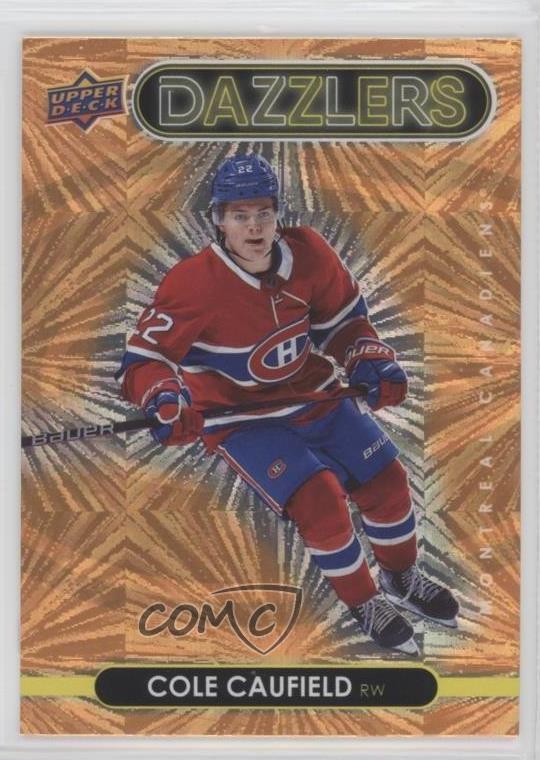 2021-22 Upper Deck Series 1 Dazzlers Orange Cole Caufield #DZ-25 Rookie RC 10dj