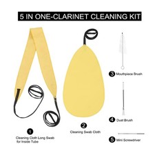 Clarinet Cleaning Kit Portable Effective Cleaning Saxophone Clean Care