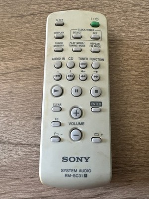 Original Genuine Sony RM-SC31 System Audio Remote Control For CMT-BX5B  HCD-GS10