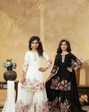Readymade kids top sharara choli party wear eid indian girls designer dress
