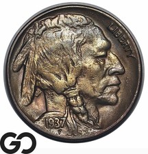 1937-D Buffalo Nickel *Scarce 3 Legged Key Date Mint ERROR Variety* BU++!