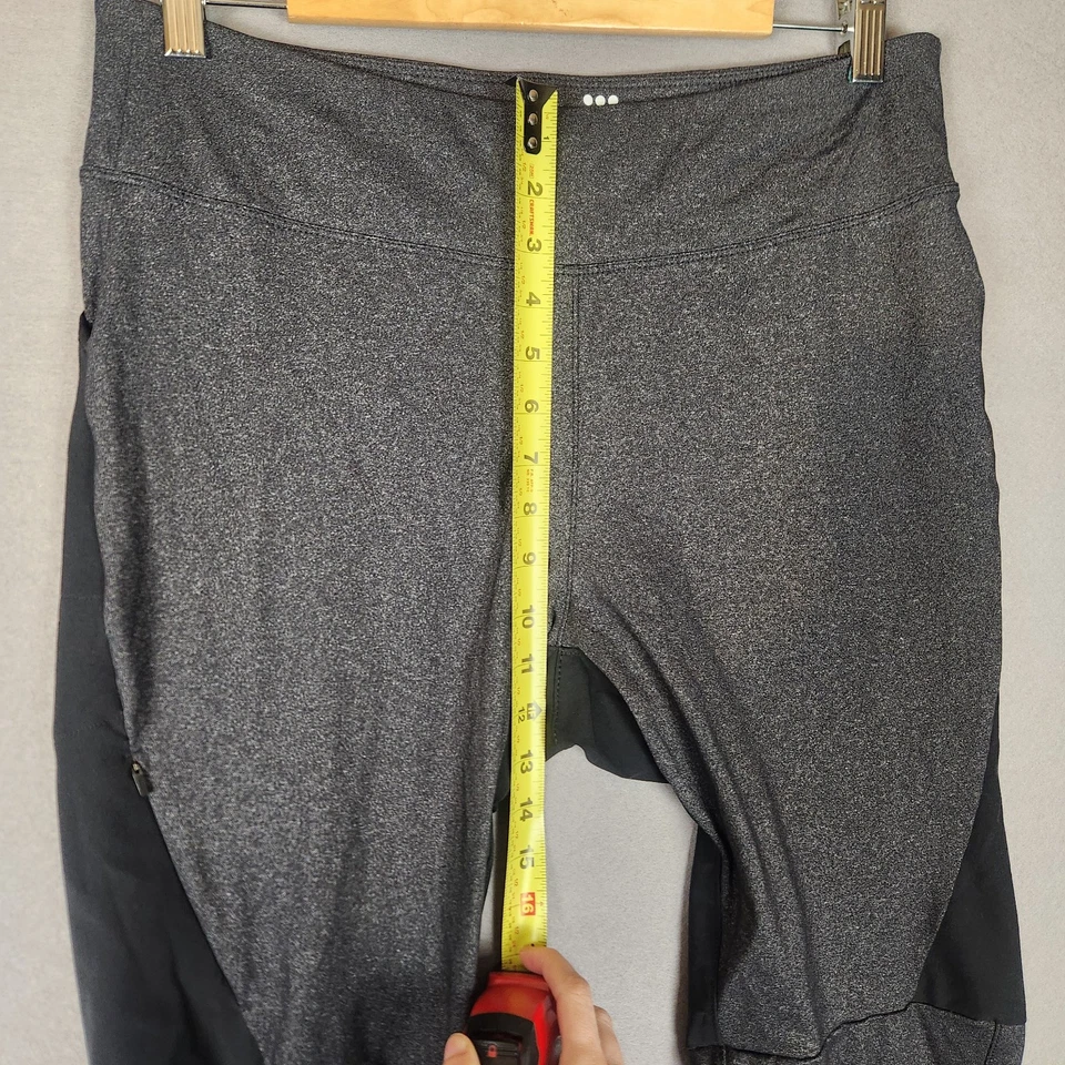 Title Nine Leggings Para Mujer L Jaspeado Negro Ascenso 2.0 Bolsillos Senderismo Escalada Foto 4 de 4