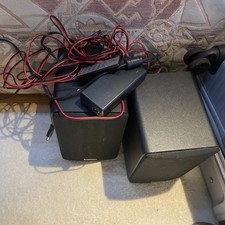 BRENNAN BSP50 Compact Bookshelf Speakers Black WITH Speaker cables  