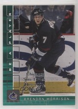 2001-02 ITG Be A Player Memorabilia 2/10 Brendan Morrison #58 1s8