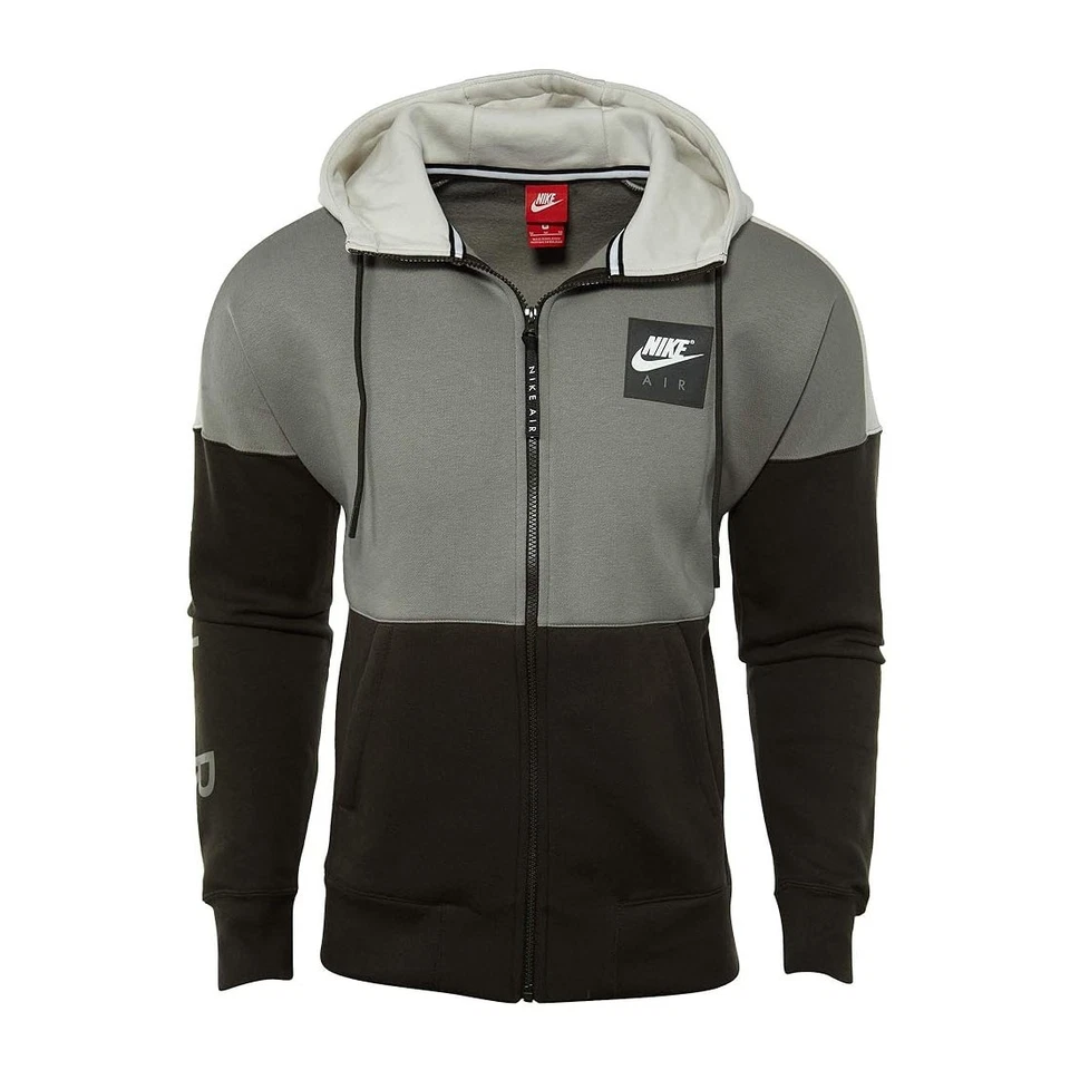 Nike Air Sportswear Club Fleece Khaki Full Zip Men's Hooded Tracksuit - Image 2 of 4